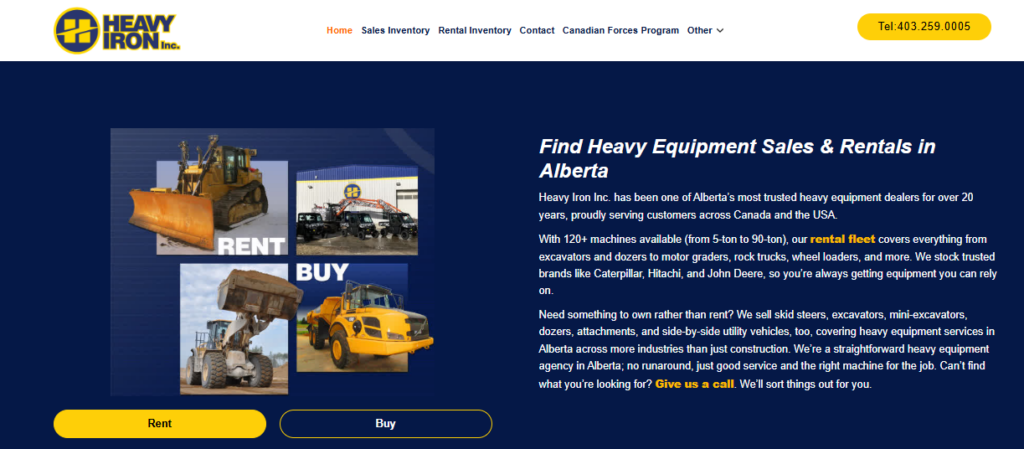 heavy iron home page